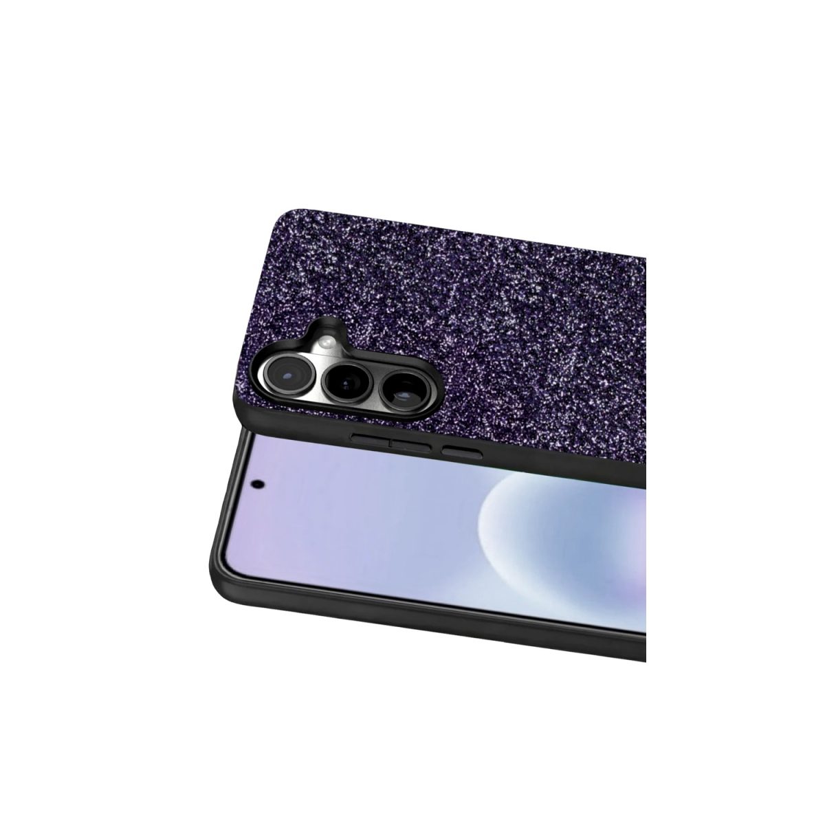 Samsung Galaxy A57 5G Bright Simli Kapak - Siyah - Görsel 5