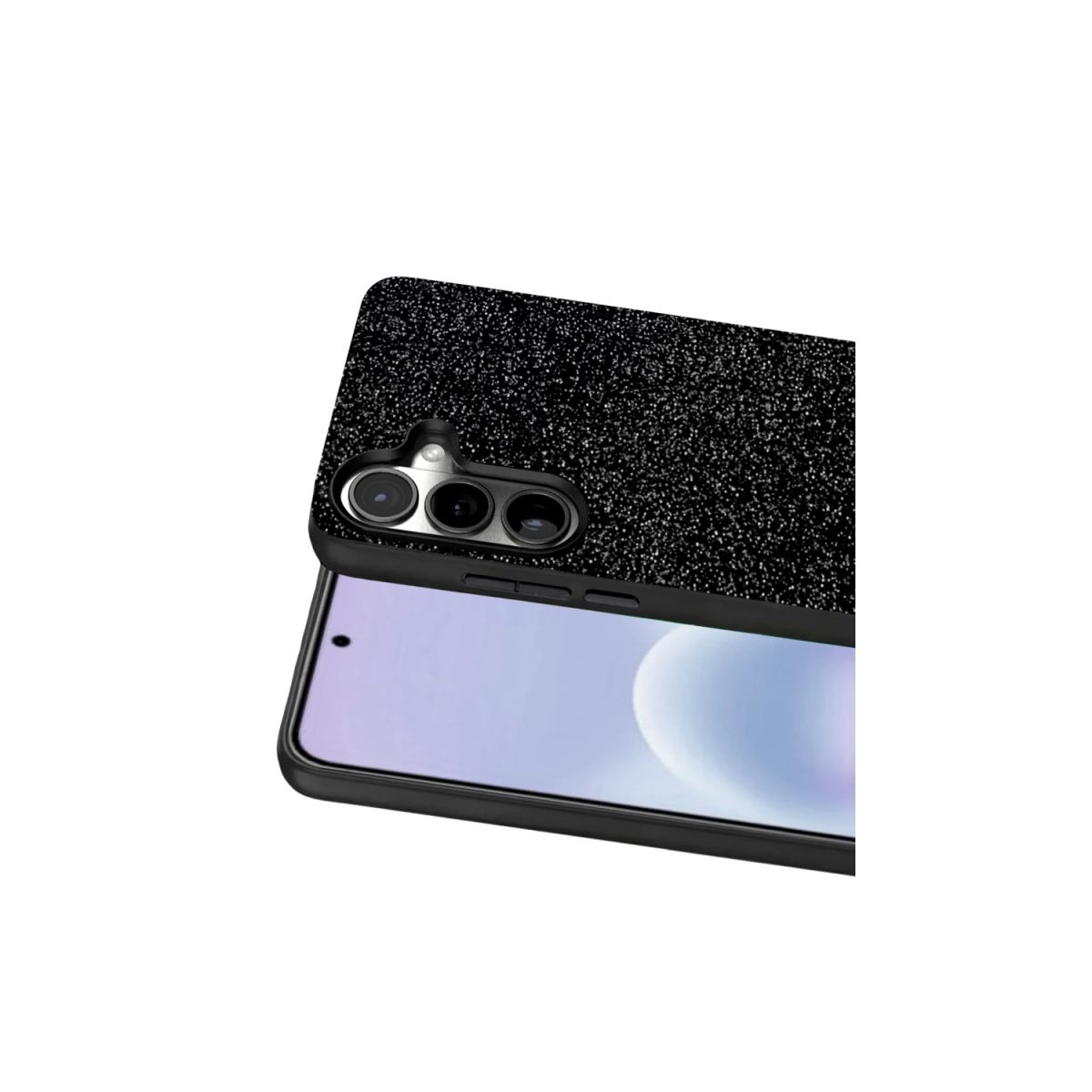 Samsung Galaxy A57 5G Bright Simli Kapak - Siyah - Görsel 2