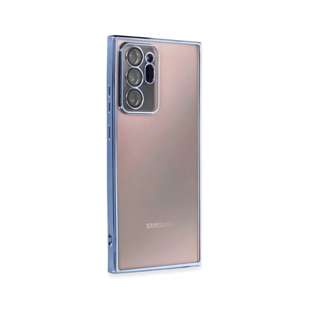 Samsung Galaxy Note 20 Ultra Kılıf Razer Lensli Silikon - Açık Mavi - Görsel 25