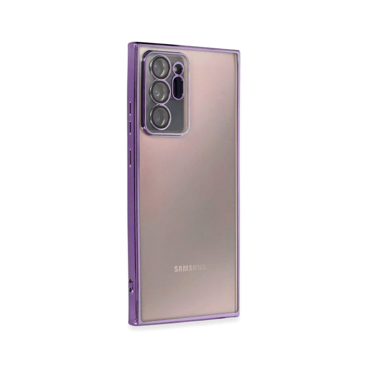 Samsung Galaxy Note 20 Ultra Kılıf Razer Lensli Silikon - Açık Mavi - Görsel 17