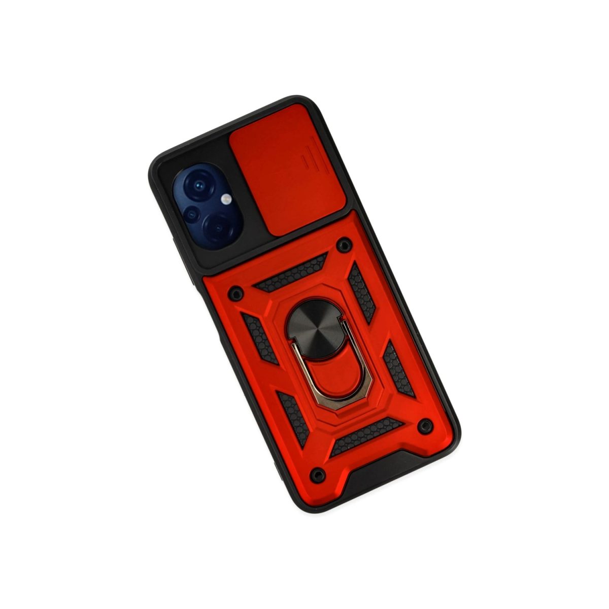 Xiaomi Poco M5 Kılıf Pars Lens Yüzüklü Silikon - Gümüş - Görsel 13