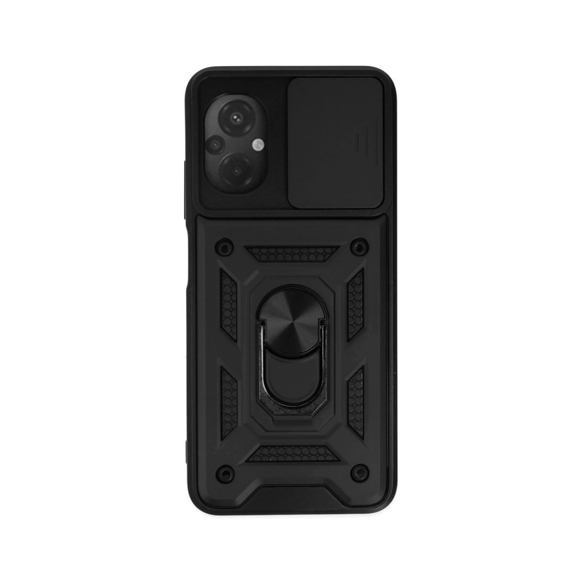 Xiaomi Poco M5 Kılıf Pars Lens Yüzüklü Silikon - Gümüş - Görsel 6
