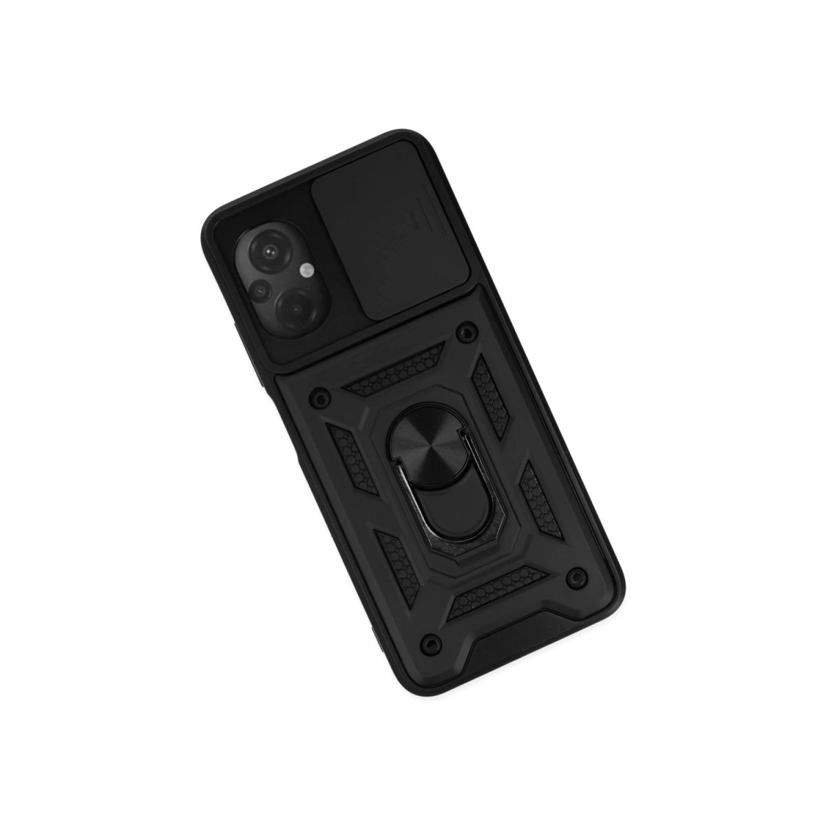 Xiaomi Poco M5 Kılıf Pars Lens Yüzüklü Silikon - Gümüş - Görsel 8