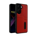 Xiaomi Poco X7 Pro Kılıf Sara Kartvizitli Deri Kılıf - Taba - Görsel 5