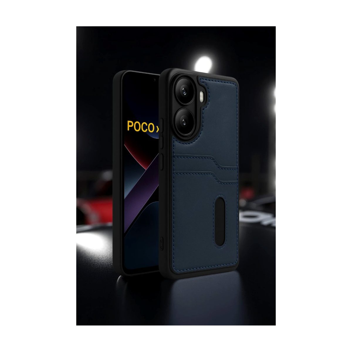 Xiaomi Poco X7 Pro Kılıf Sara Kartvizitli Deri Kılıf - Taba - Görsel 6
