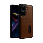 Xiaomi Poco X7 Pro Kılıf Sara Kartvizitli Deri Kılıf - Taba - Görsel 7