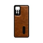 Xiaomi Redmi Note 12 Pro 4G Kılıf Sara Kartvizitli Deri Kılıf - Taba - Görsel 6