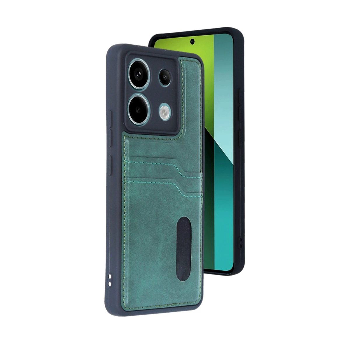 Xiaomi Redmi Note 13 Pro 5G Kılıf Sara Kartvizitli Deri Kılıf - Taba - Görsel 13