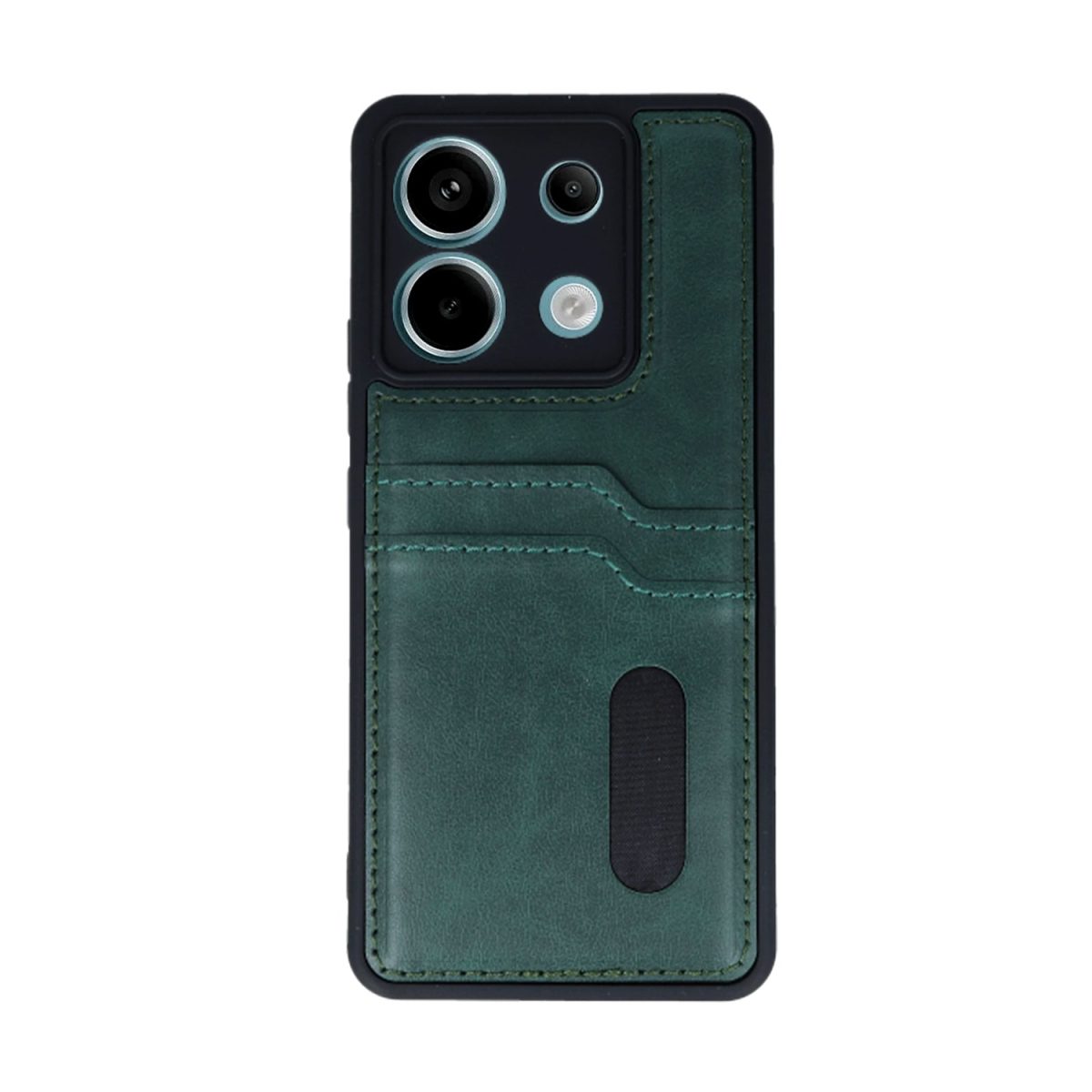 Xiaomi Redmi Note 13 Pro 5G Kılıf Sara Kartvizitli Deri Kılıf - Taba - Görsel 14