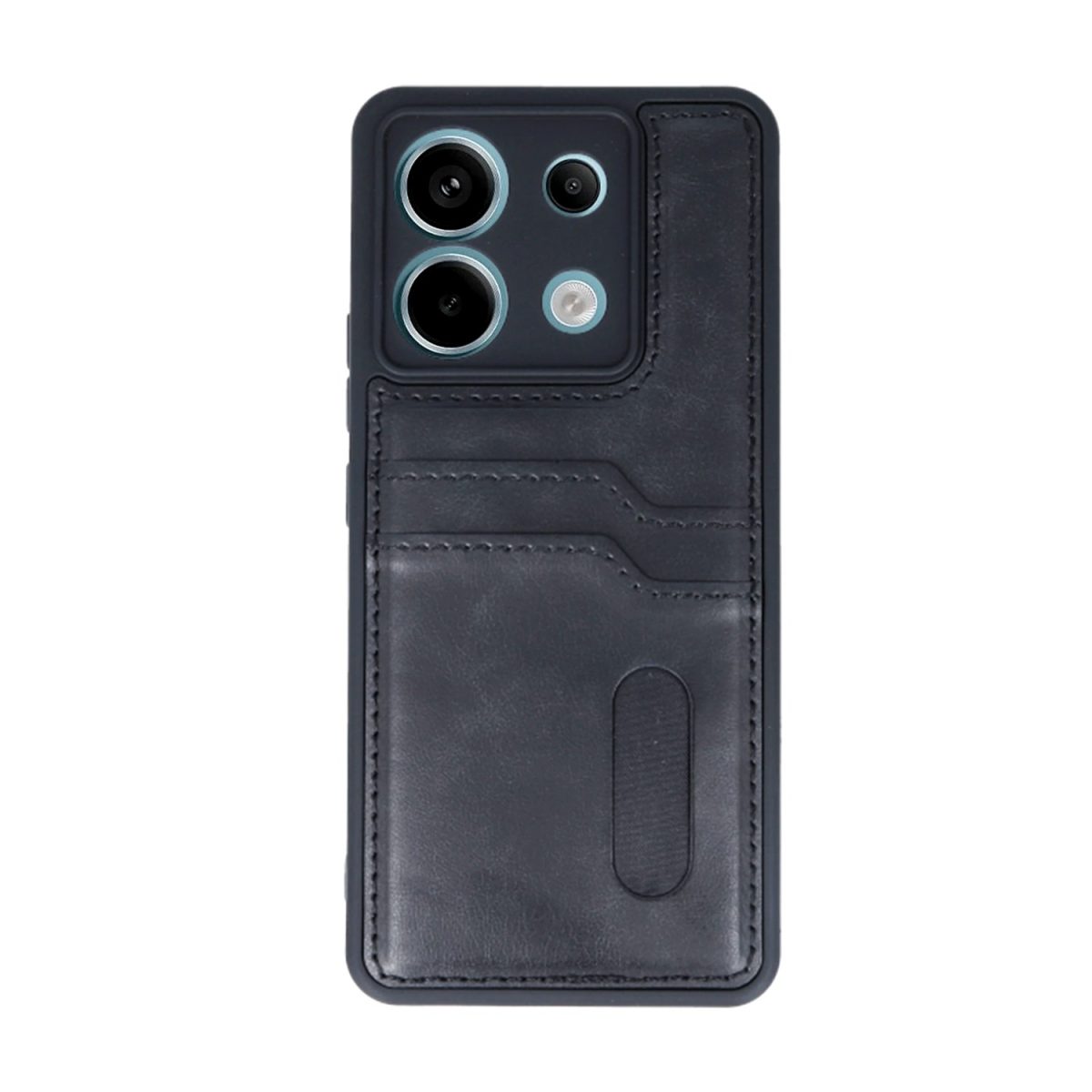Xiaomi Redmi Note 13 Pro 5G Kılıf Sara Kartvizitli Deri Kılıf - Taba - Görsel 5