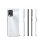 Oppo A54 4G şeffaf süper silikon kılıf kamera bölümü ve koruyucu kenar detayları